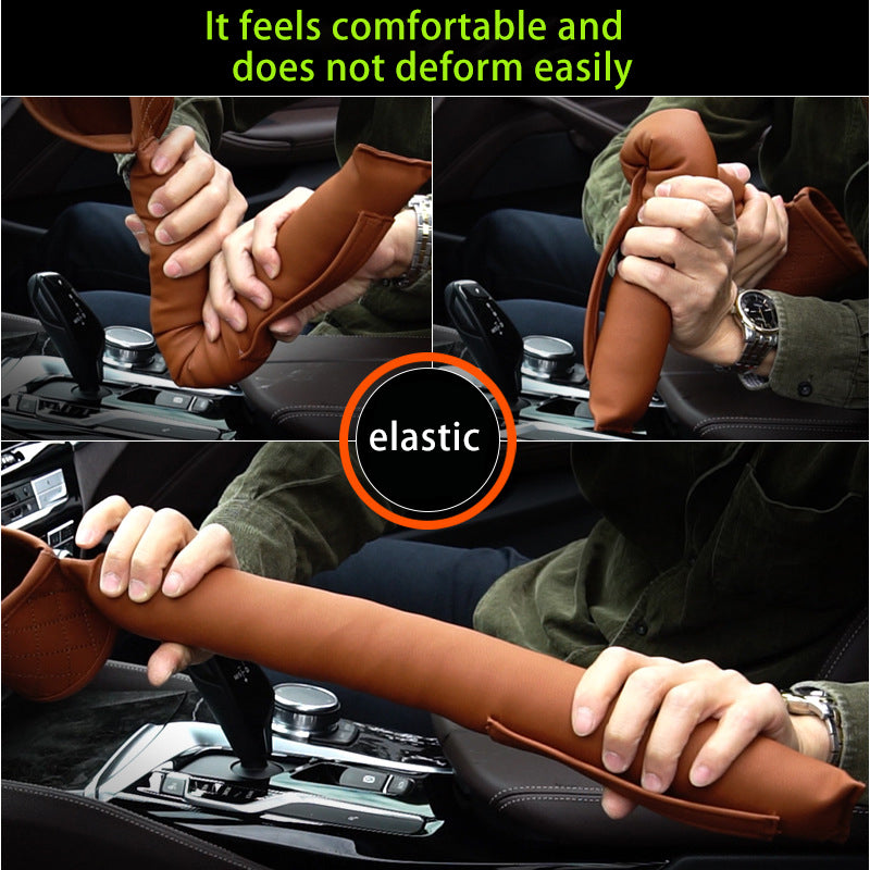 Leather Car Seat Gap Filler - Premium Storage Organizer with Dual Pockets