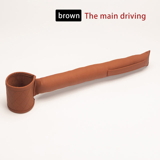 Leather Car Seat Gap Filler - Premium Storage Organizer with Dual Pockets